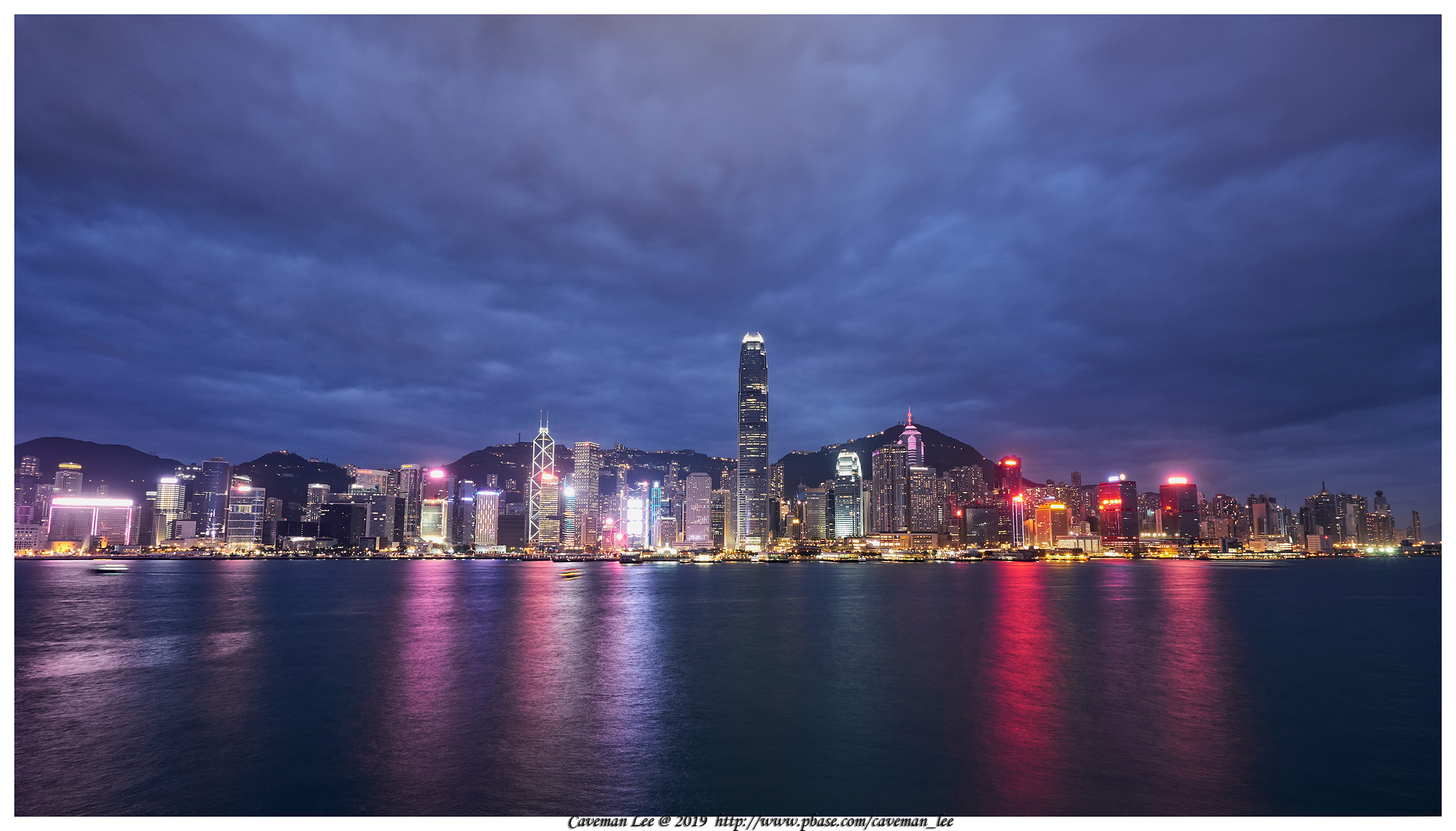 Victoria Harbour evening on 12 May 2019