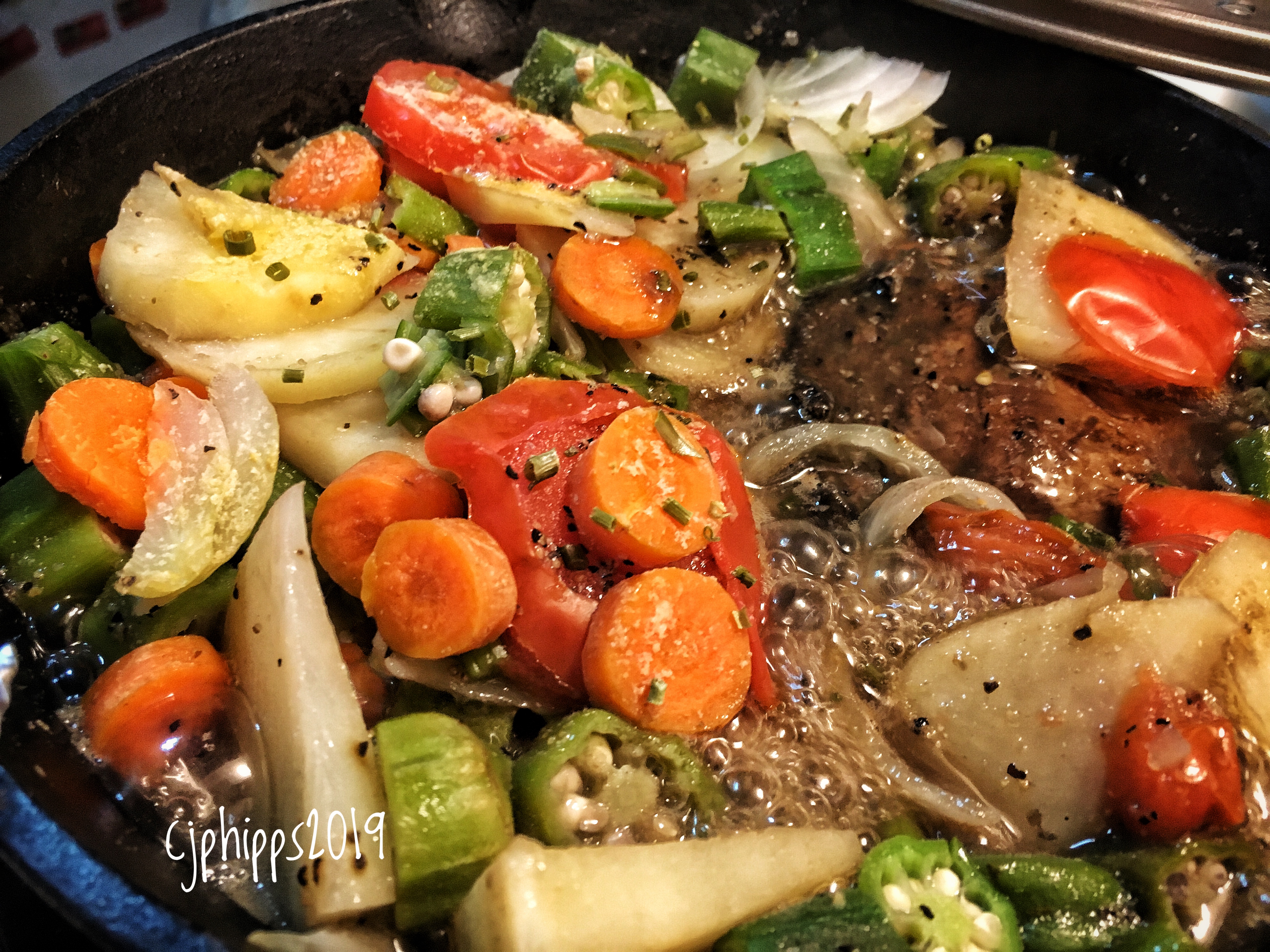 Portobello Mushroom Smothered in Veggies