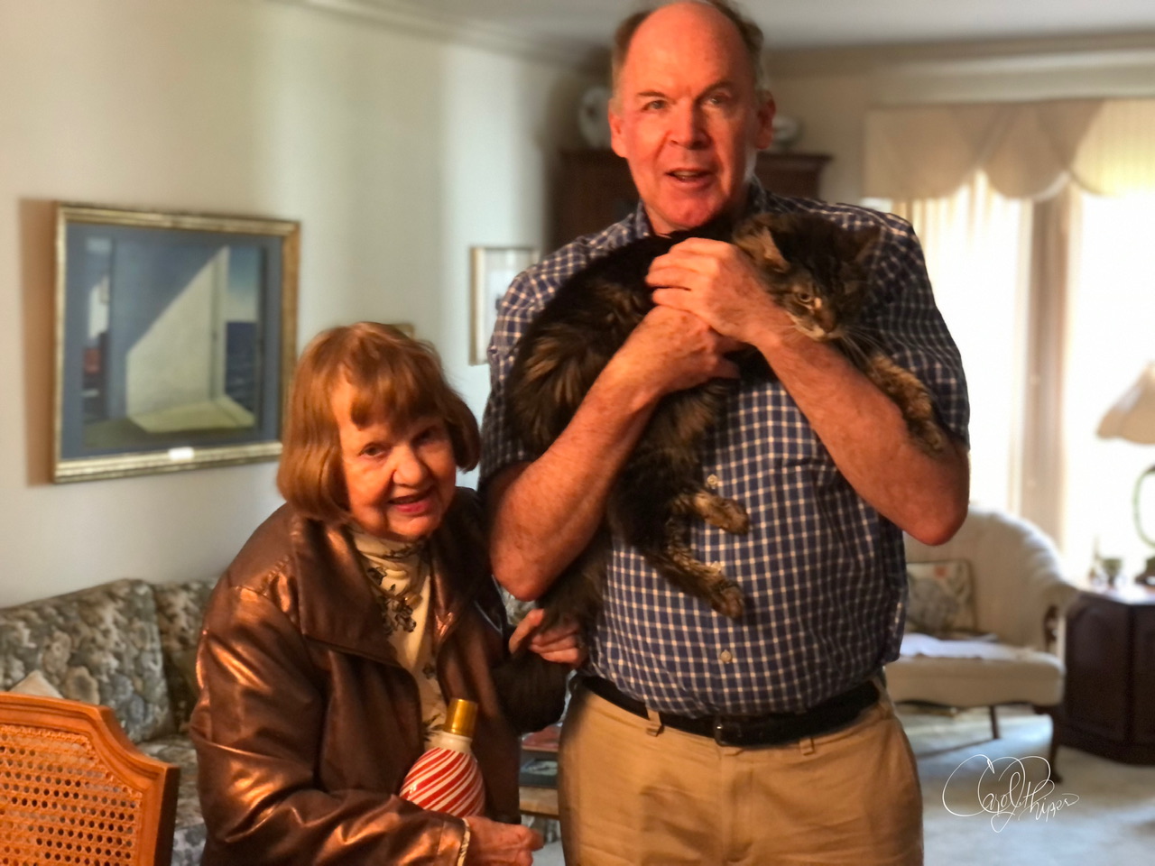 Elaine, Chris, and Sir Spanky 