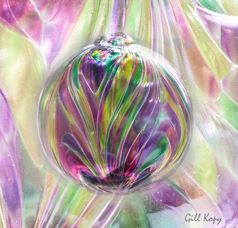 Glass Feather Ball