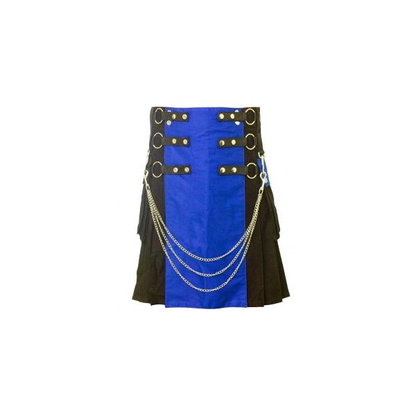 Blue And Black Fashion Tactical hybrid kilt