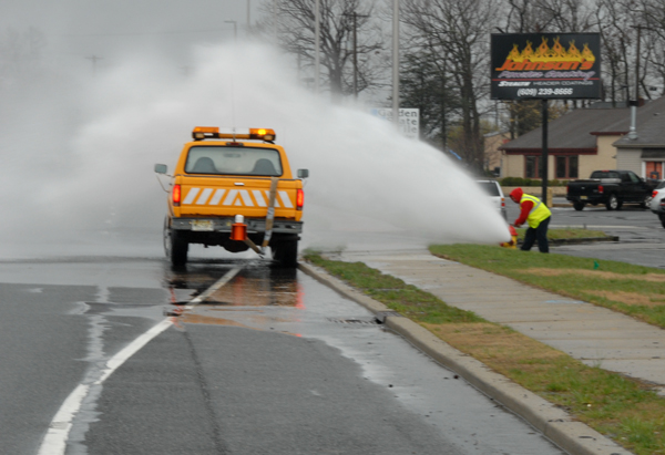 flooding a roadway