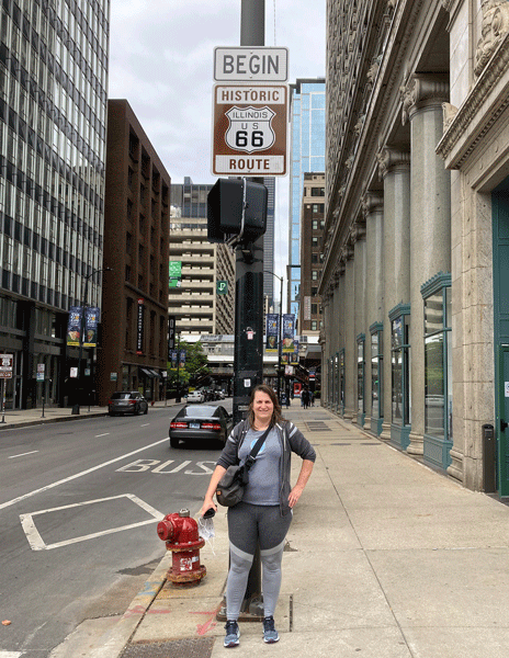 Adams and Michigan, Chicago     Begin Rt 66