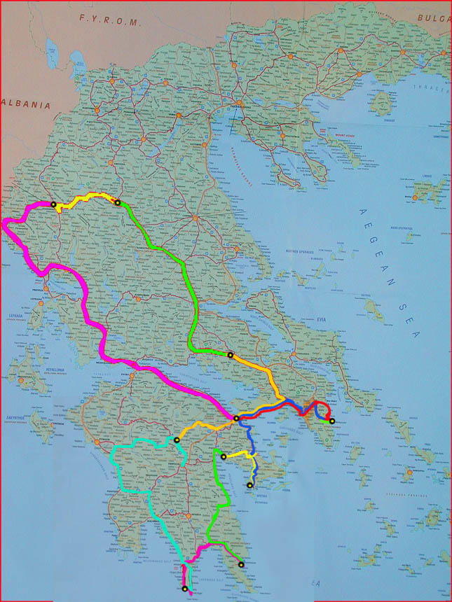 Greece 2002-Route