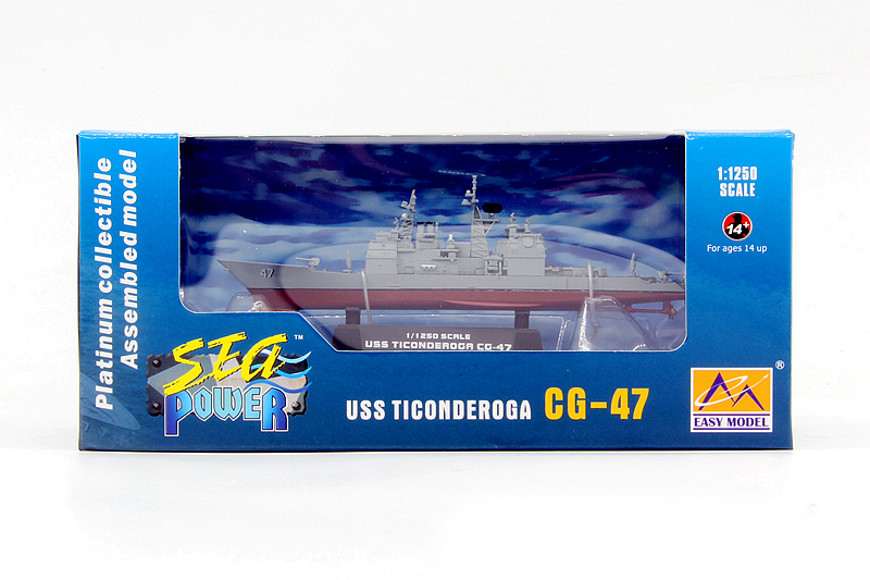 Easy Model 1/1250 USS CG-47 Ticonderoga Cruiser Plastic