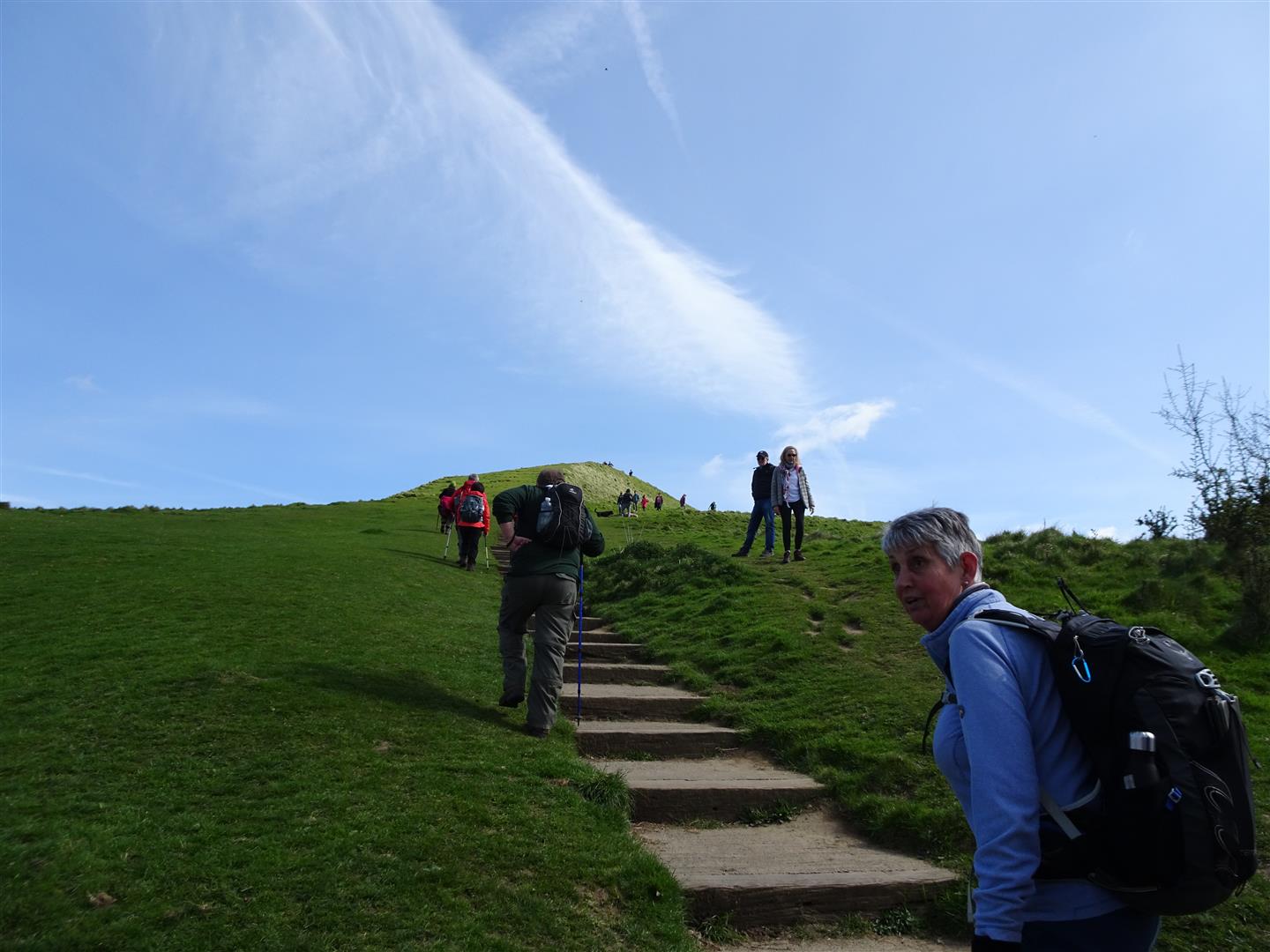 DSC00489  The ascent to Glastonbury Tor