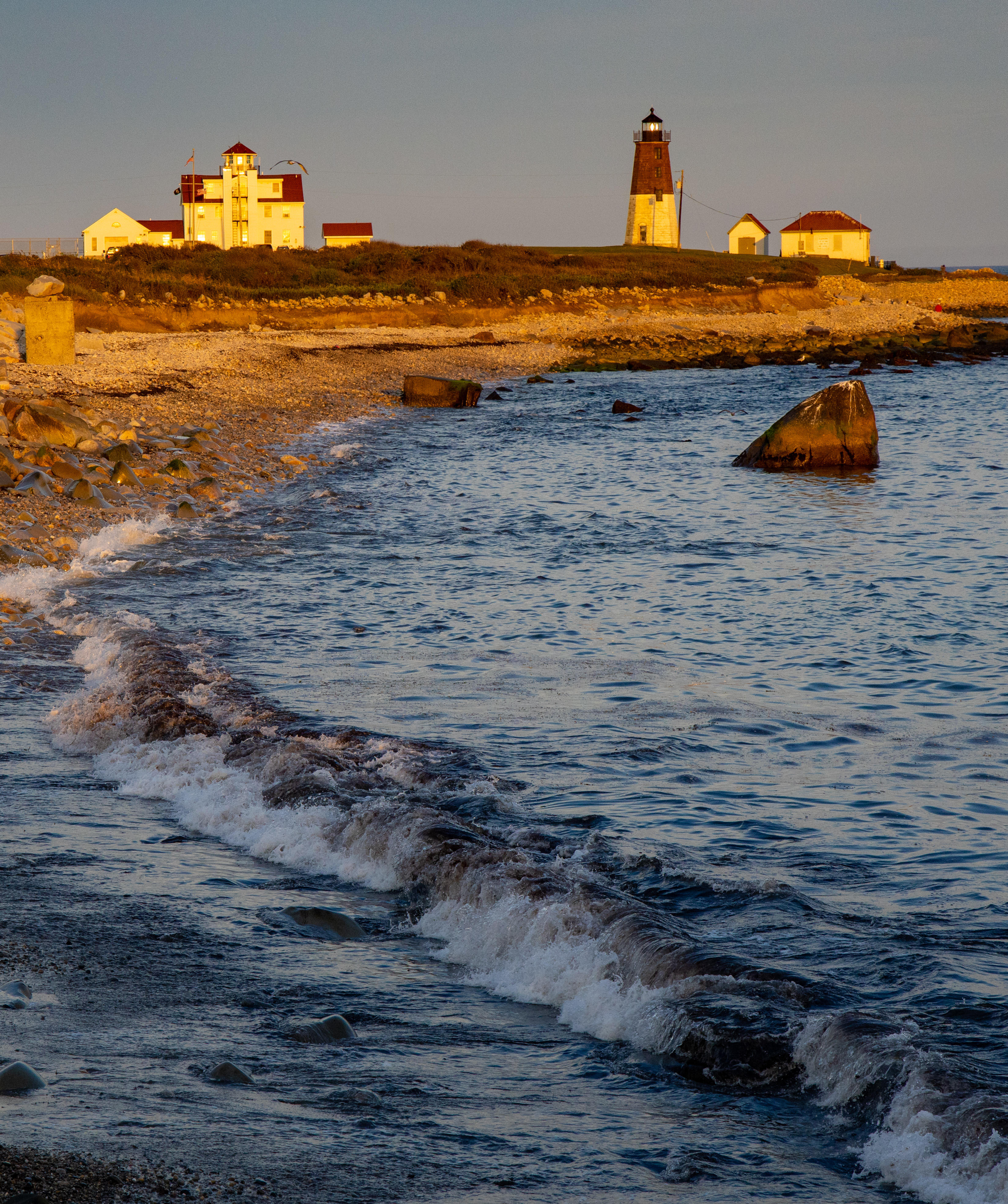 Point Judith LIghthouse setting sun September 8 2020 day 179.jpeg