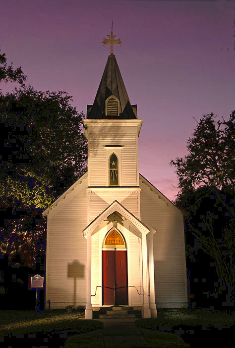 Goliad, Texas, night *tone mapped*