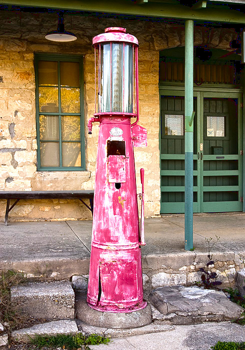 Gas pump at Driftwood