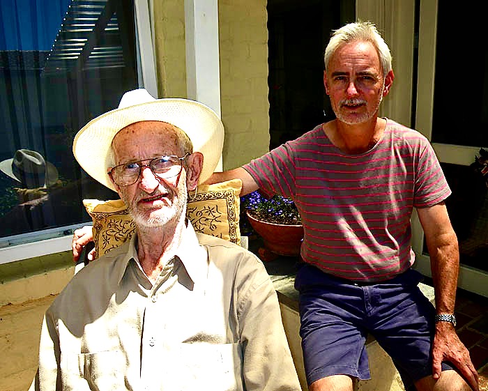 Father & son - (Sid's last days ) Christmas, 2009
