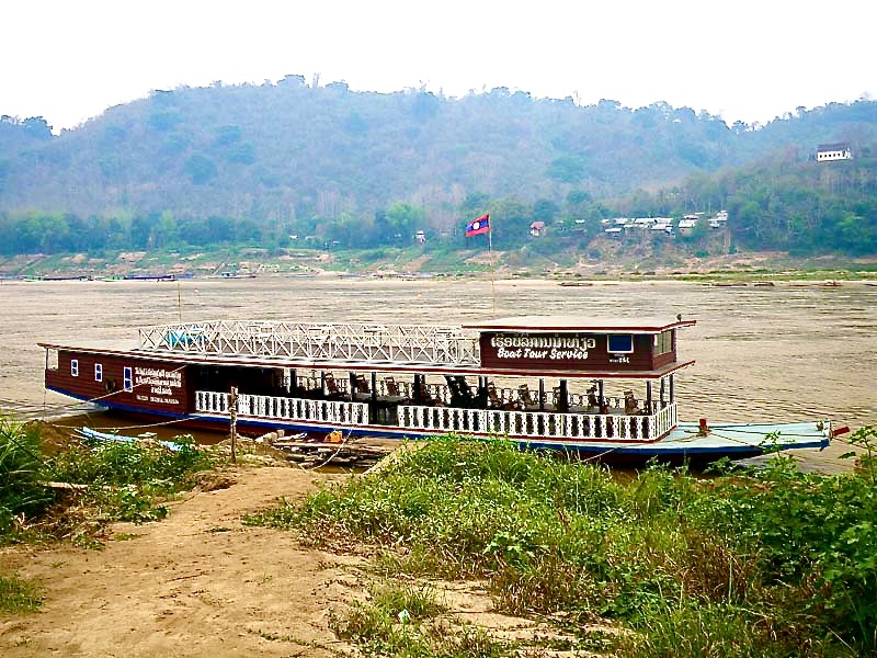 Our boat for the evening sunset cruise on the Mekong, Luang Prabang