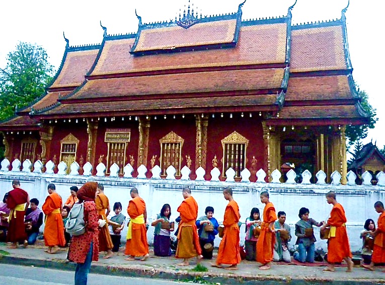 Morning monks,Luang Prabang