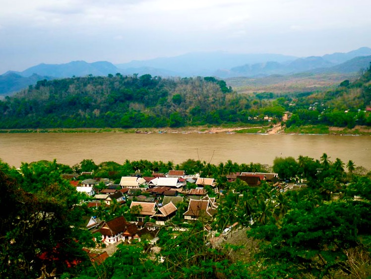 Mount view of the Mekong, Luang Prabang