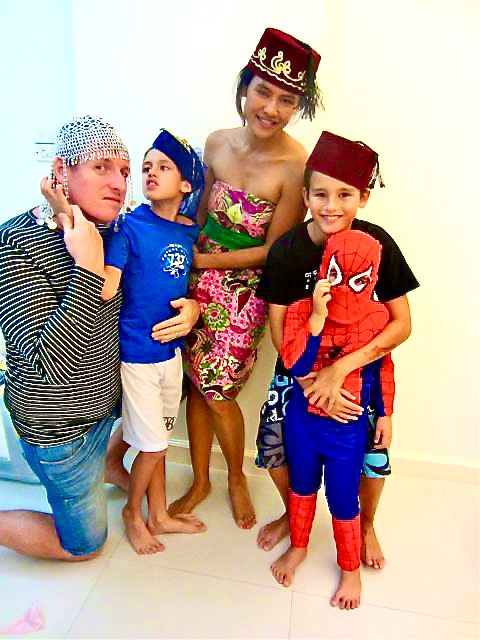 Turkish headwear and Spiderman!