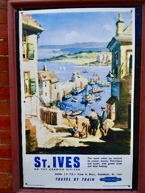 Old railway poster