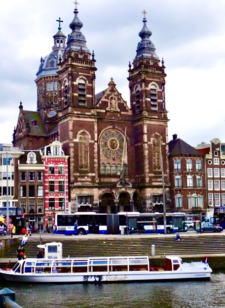 Church and boats