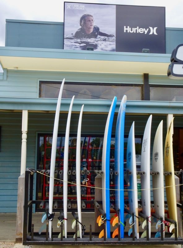 Surf shop at Lorne