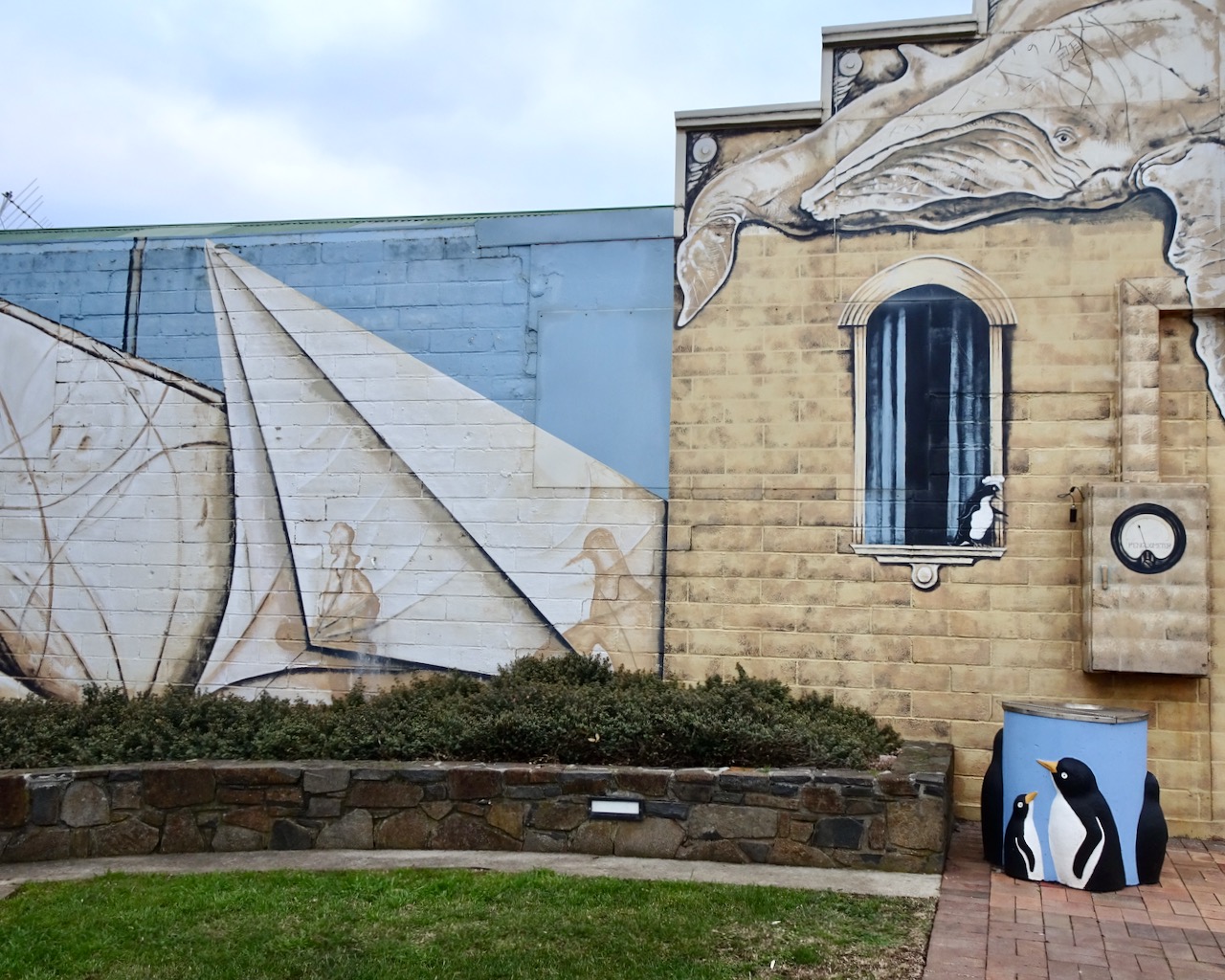Town of Penguin, north west coast of Tasmania