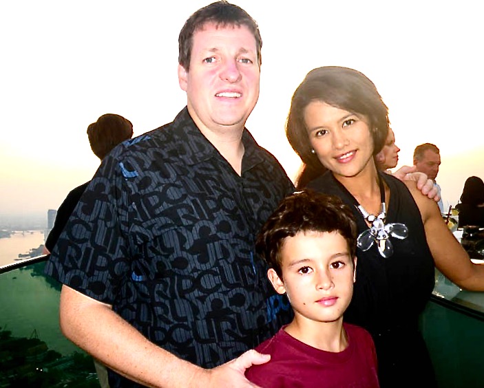 Chris, Kathy and Lachlan at The Dome