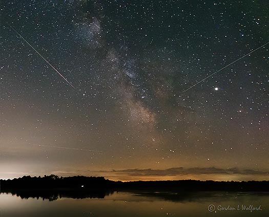 Milky Way, Meteors & Jupiter Over Irish Creek P1430923-6