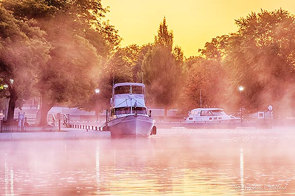 Misty Canal Basin At Sunrise P1450282-8