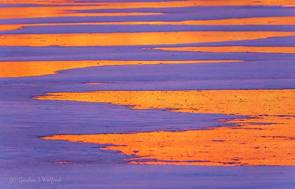 Snow On Ice At Sunrise P1480747