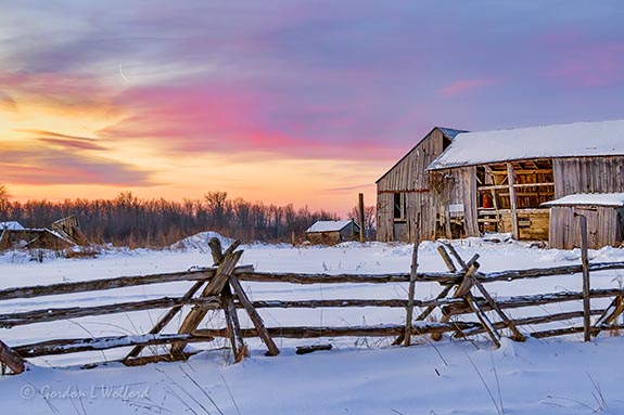 Decaying Barn At Sunrise P1500910