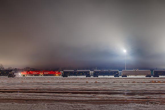 Patchy Night Fog Over The Rail Yard P1510317-23