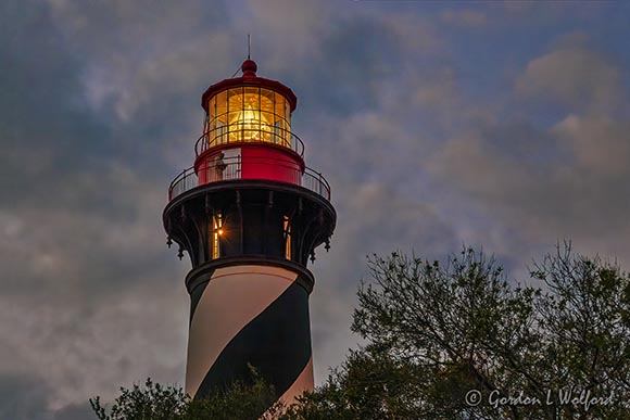 St Augustine Lighthouse At Dusk 1527