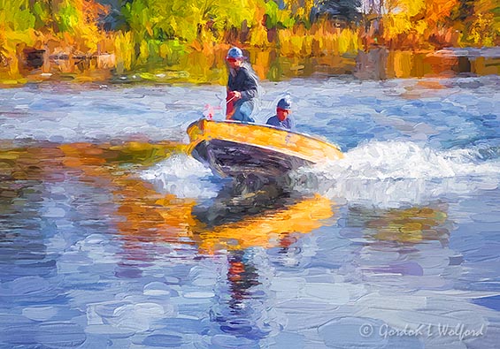 Two Men In A Speeding Boat DSCN37912 Art