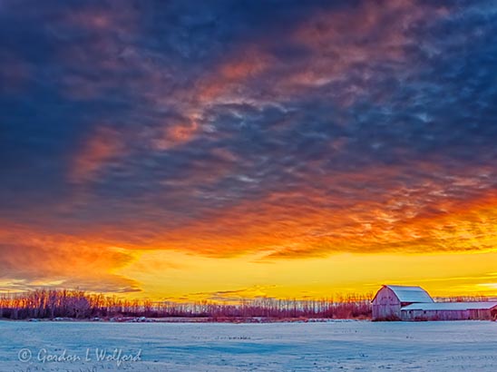 Barn Under Clouds At Sunrise DSCN46303-5