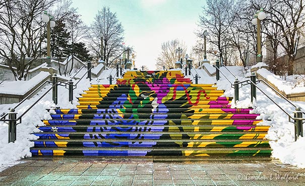 Painted Stair Mural 0695-04