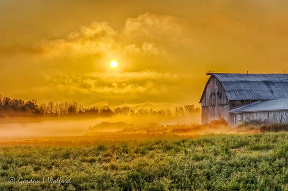 Rising Sun Beyond Barn 90D04307-11