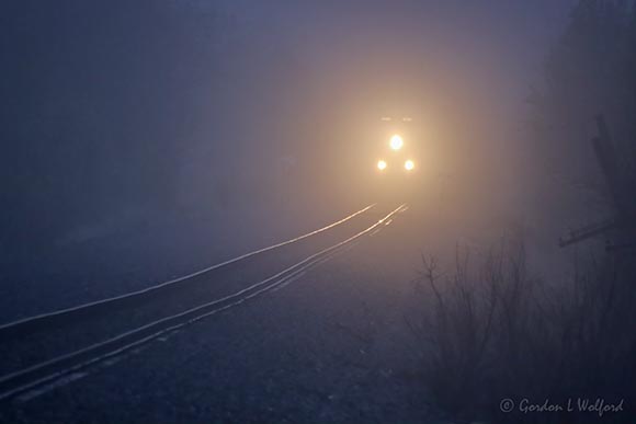 Westbound CP 8120 In Fog 90D23352