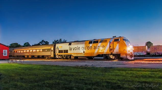 The 6:22 VIA Rail Train 41 Torontobound At Dawn 90D36205