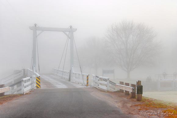 Kilmarnock Lock Swing Bridge In Fog 90D40603