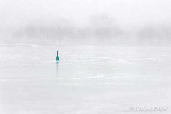 Channel Marker In Fog 90D49324
