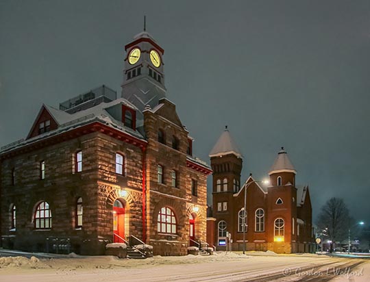 Old Post Office & Trinity United Church At Night 90D52557-61