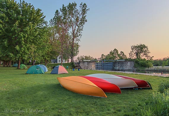 Tent Campers At Edmonds Lock At Sunrise 90D67251-5