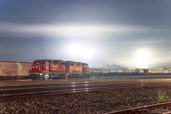 Night Fog Beyond The Rail Yard 90D72453