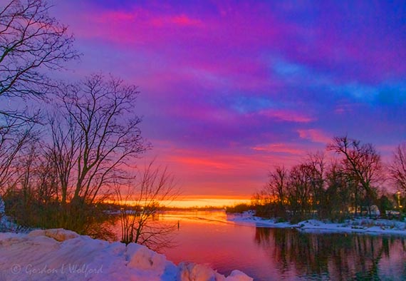 Rideau Canal Red Sky Sunrise 90D102487-91