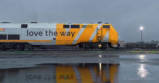 VIA Rail 641 In Rain Reflected 90D115512