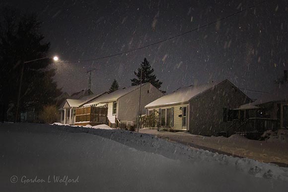 Houses In Snowstorm 90D141241