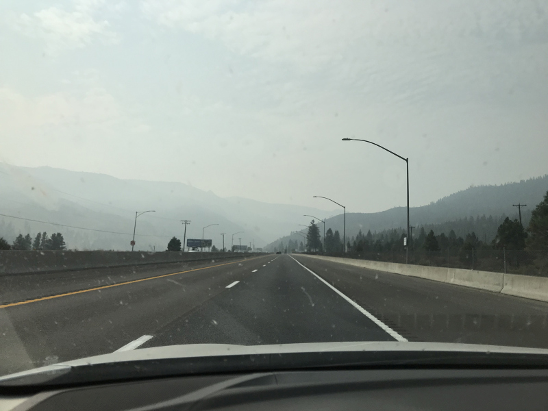 Smoky Sierras in California