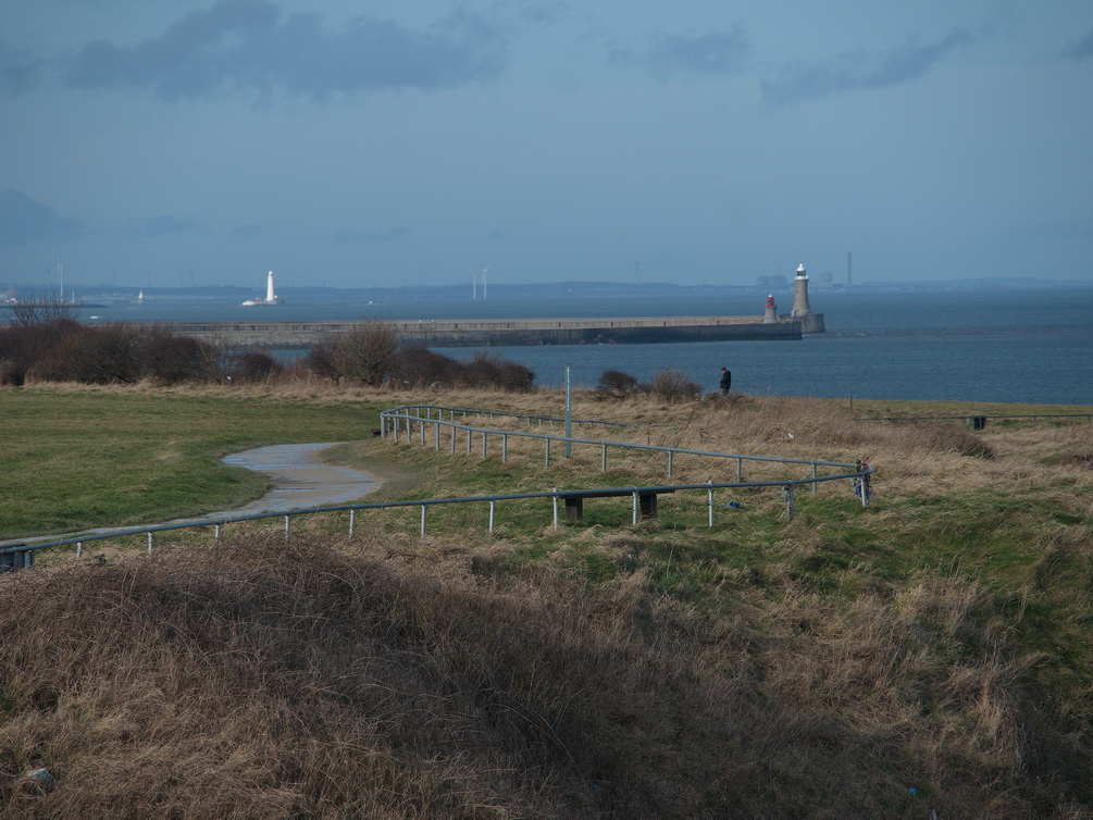 Looking towards St Marys Lighthouse from Souter Lighthouse