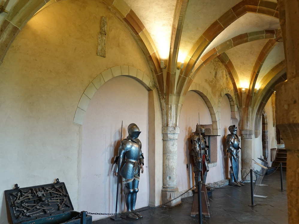 Vianden castle - medieval armoury and weaponry