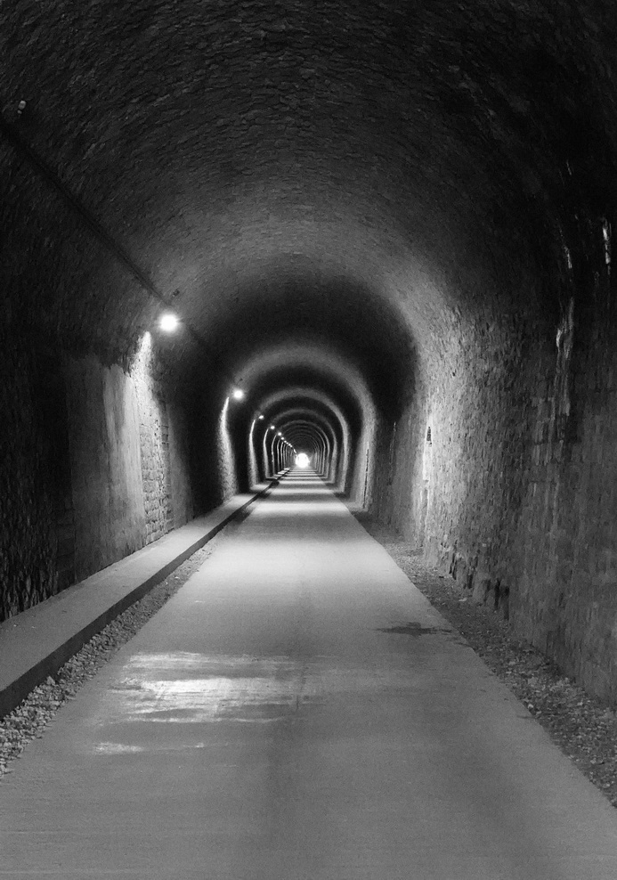 Disused railway tunnel BW