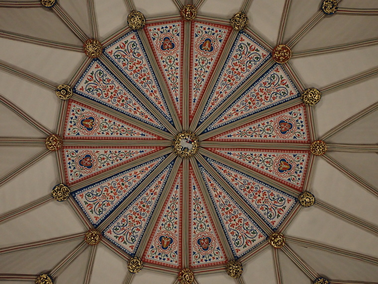 York Minster - vaulted ceiling of the Chapter House