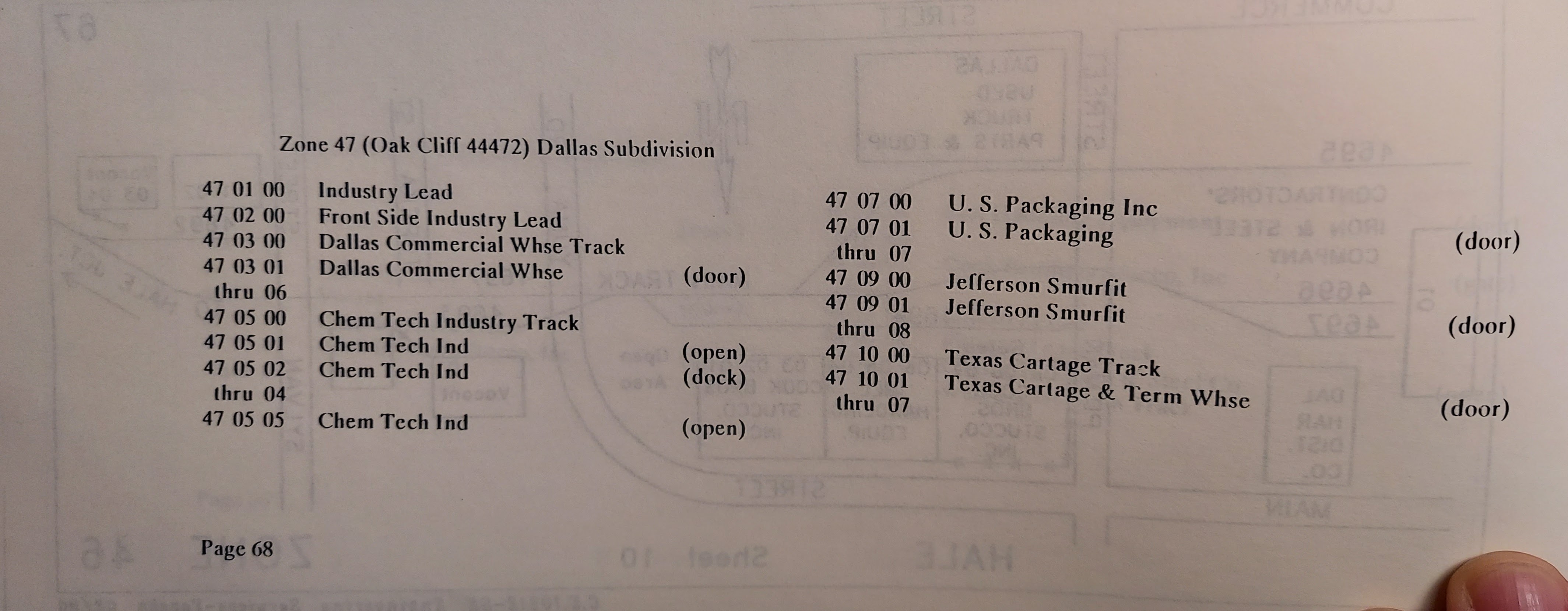 Texas Division CLIC Book Page 68