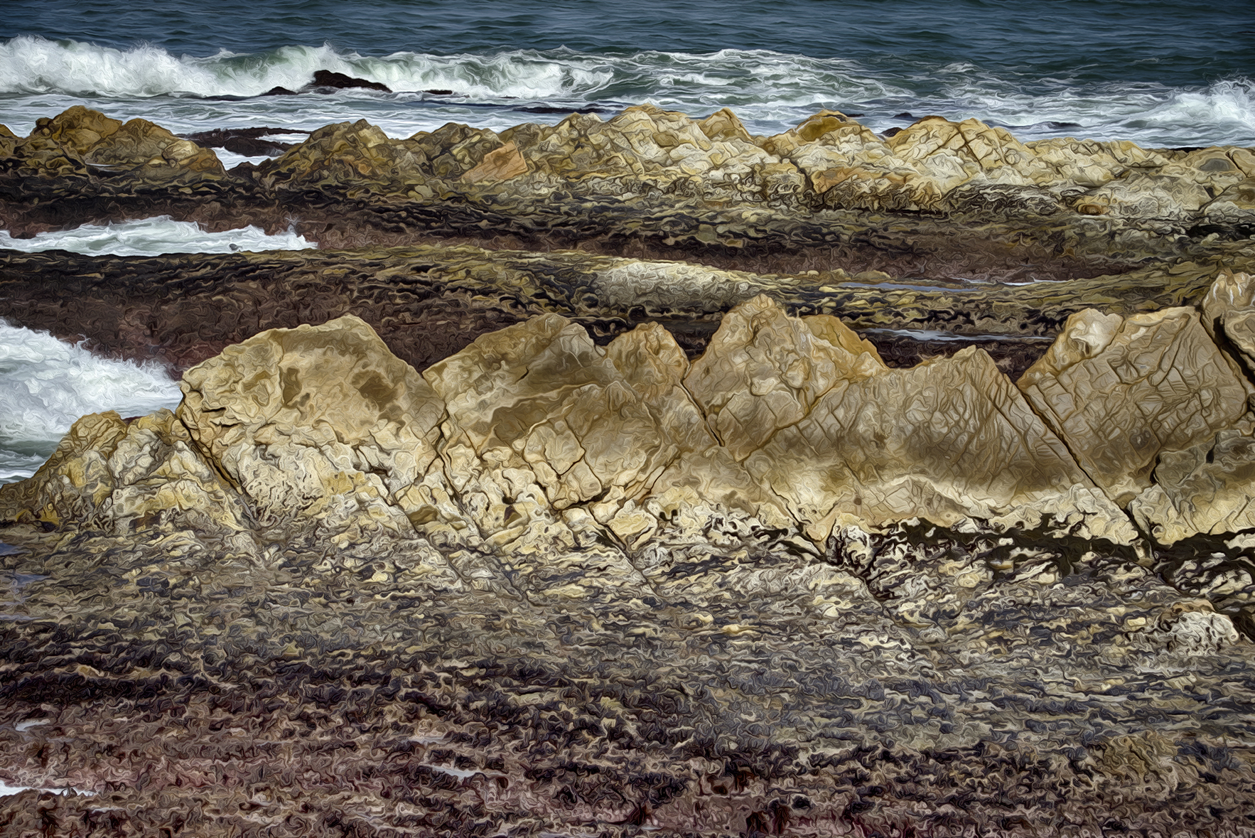 Rock Shelves - Montana de Oro - State Park - California